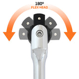 1" Drive Chrome Flex Handle, 26" Long