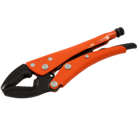 grip on locking pliers omnium grip distributed by gray tools