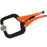 grip on locking c clamp with swivel pads distributed by gray tools