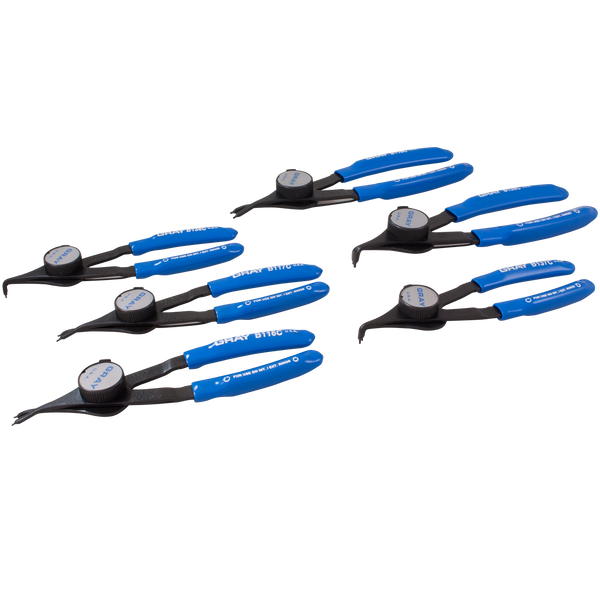 6 piece snap ring convertible plier set