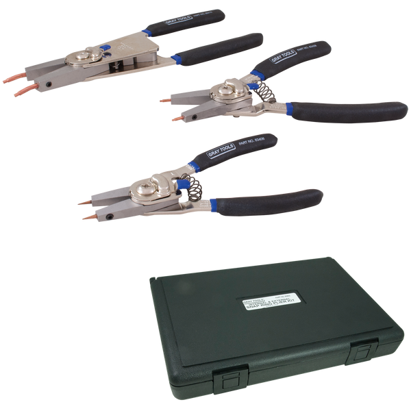 3 piece internal external snap ring plier set