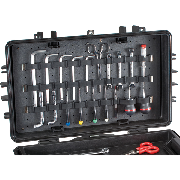 Top Lid Tool Panel For Mobile Tool Chests With Customizable Bands
