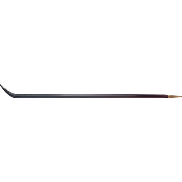 Railroad Track Pry Bar, 45­° Bent End Royal Blue Paint Finish