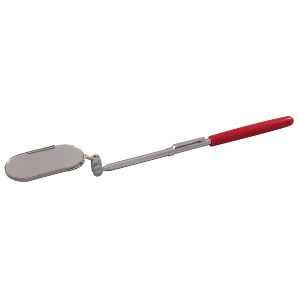 Inspection Mirror, Pocket Oval with Clip, 1" x 2"