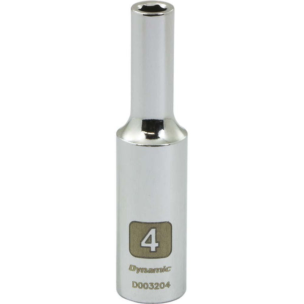1/4" Drive 6 Point Metric Deep Length Chrome Sockets
