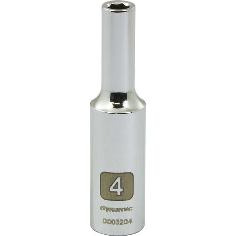 1/4" Drive 6 Point Metric Deep Length Chrome Sockets