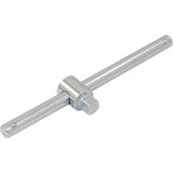 3/8" Drive Sliding T-handle, 6-1/2", Chrome Finish