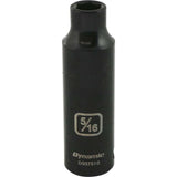 3/8" Drive 6 Point SAE Deep Length Impact Sockets