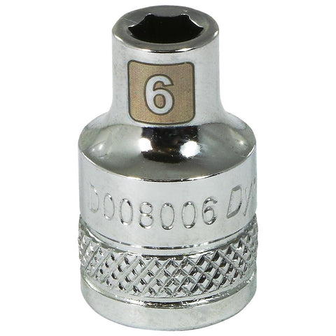 3/8" Drive 6 Point Metric Standard Length, Chrome Sockets