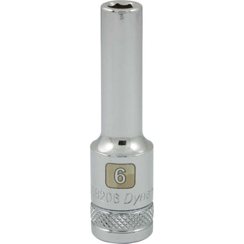 3/8" Drive 6 Point Metric, Deep Length, Chrome Sockets