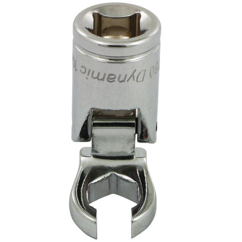 3/8" Drive Metric Flex Head, Crow Foot Flare Nut Chrome Sockets