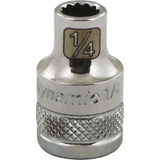 3/8" Drive 12 Point SAE Standard Length, Chrome Sockets