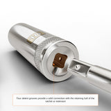3/8" Drive 12 Point Metric, Deep Length, Chrome Sockets