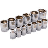 3/8" Drive 13 Piece 6 Point, Standard SAE Socket Set, 1/4" - 1"