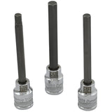 3/8" Drive 7 Piece SAE, Long Hex Socket Set, 1/8" - 3/8"