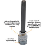 3/8" Drive Torx® Head Long Length Chrome Bit Sockets