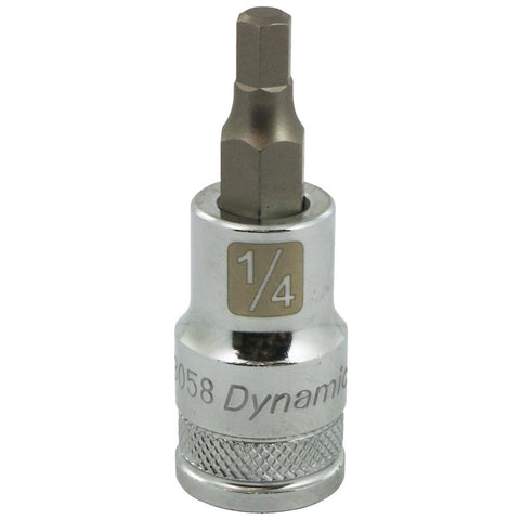 1/2" Drive SAE Hex Head Standard Length, Chrome Bit Sockets