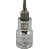 1/2" Drive Torx® Head, Standard Length, Chrome Bit Sockets