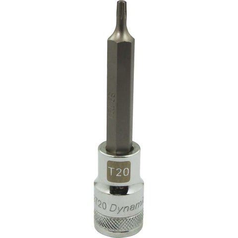 1/2" Drive Torx® Head Long Length Chrome Bit Sockets