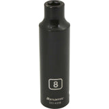 1/2" Drive 6 Point Metric, Deep Length, Impact Sockets