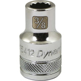 1/2" Drive 12 Point SAE, Standard Length, Chrome Sockets