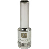 1/2" Drive 12 Point SAE, Deep Length, Chrome Sockets
