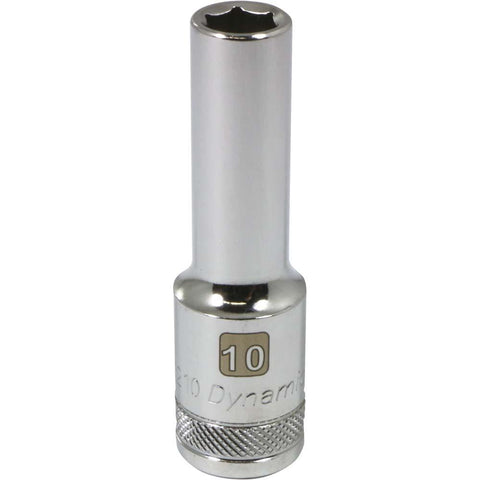 1/2" Drive 6 Point Metric, Deep Length, Chrome Sockets