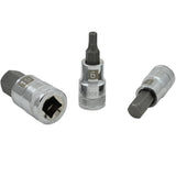1/2" Drive 7 Piece, Metric Standard, Hex Socket Set, 6mm - 19mm