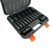 1/2" Drive 19 Pieces 6 Point Deep SAE Impact Socket Set