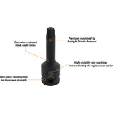 1/2" Drive 10 Piece Torx® Bit Impact Socket Set