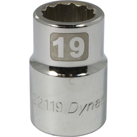 3/4" Drive 12 Point Metric, Standard Length, Chrome Sockets