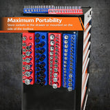 Magnetic Socket Organizers (1/4", 3/8”, & 1/2" Drive)