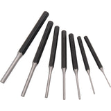 7 Piece Pin Punch Set,1/16 - 5/16"