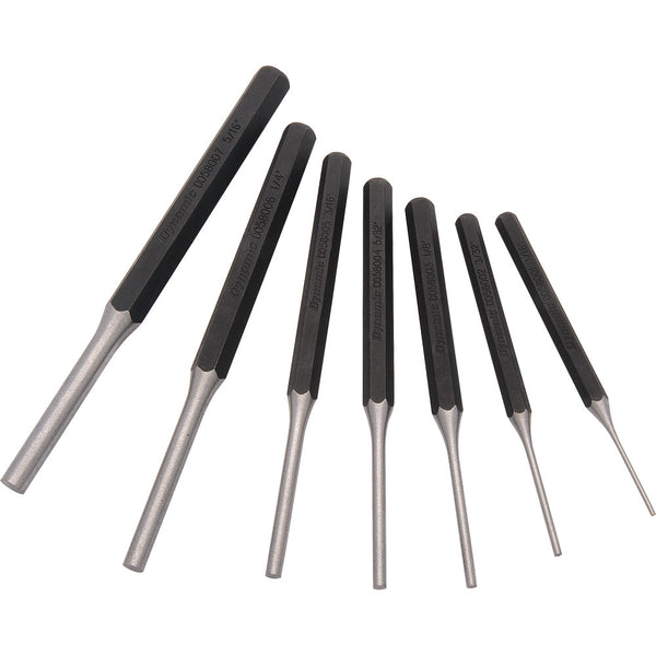 7 Piece Pin Punch Set,1/16 - 5/16"