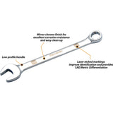 14 Piece SAE Combination Wrench Set, Mirror Chrome Finish, 3/8" - 1-1/4"