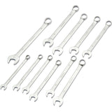 11 Piece Metric Combination Wrench Set, Contractor Series, Satin Finish, 9mm - 19mm