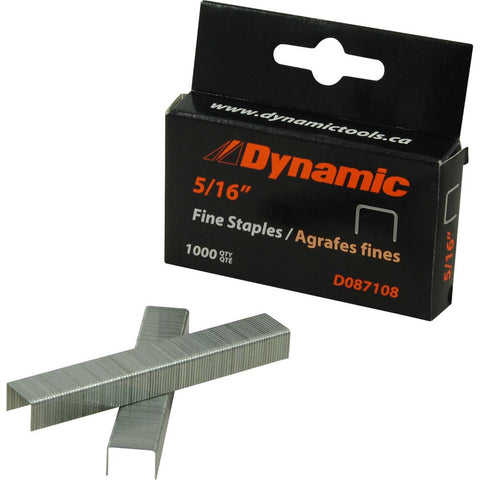 5/16" Fine Staples, 1,000/pack