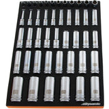 1/4”, 3/8” & 1/2” Drive Metric Deep Chrome Sockets