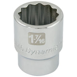 1" Drive 12 Point SAE, Standard Length, Chrome Sockets