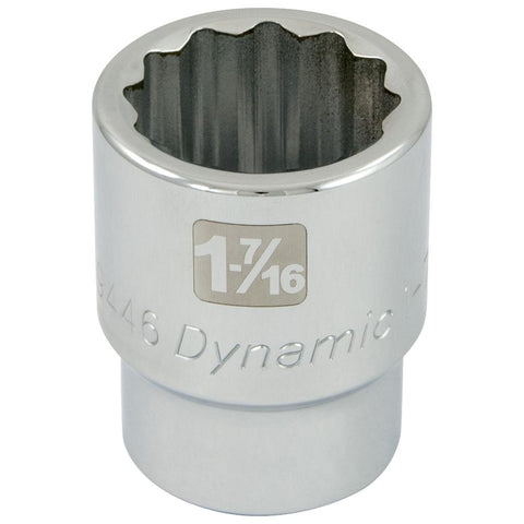 1" Drive 12 Point SAE, Standard Length, Chrome Sockets