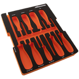 10 Piece Screwdriver Set with Foam Tool Organizer