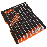 14 Piece SAE Combination Wrenches With Foam Tool Organizer