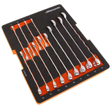 14 Piece Metric Combination Wrenches With Foam Tool Organizer