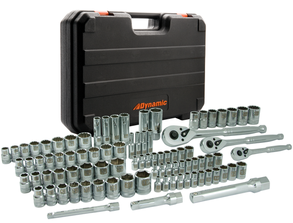 89 Piece 1/4", 3/8" & 1/2" Drive Socket Set